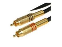 Cinch-Kabel beidseitig 2x Stecker vergoldet 1m