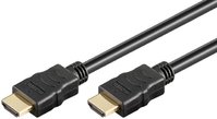 HDMI Kabel High Speed mit Ethernet schwarz / gold 3m