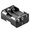 Batteriehalter 6x AA/MIGNON Druckknopfanschluß schwarz