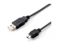 USB 2.0 Kabel A- Stecker auf  Mini 4 pin- Stecker 1,8m schwarz