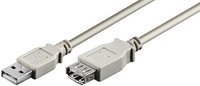 USB2.0 Verlängerung A-Stecker - A-Buchse 5m grau